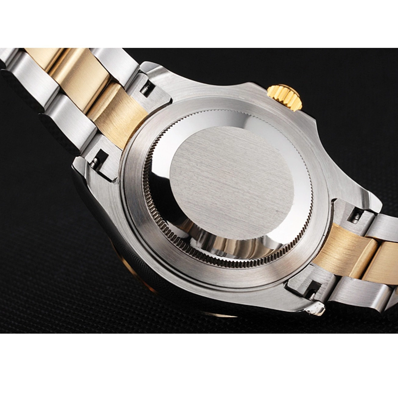 Aaa replica watch Bezel Champagne Case Bracelet Swiss Tone Stainless Rolex Yacht-Master Gold Steel Two Dial 0722